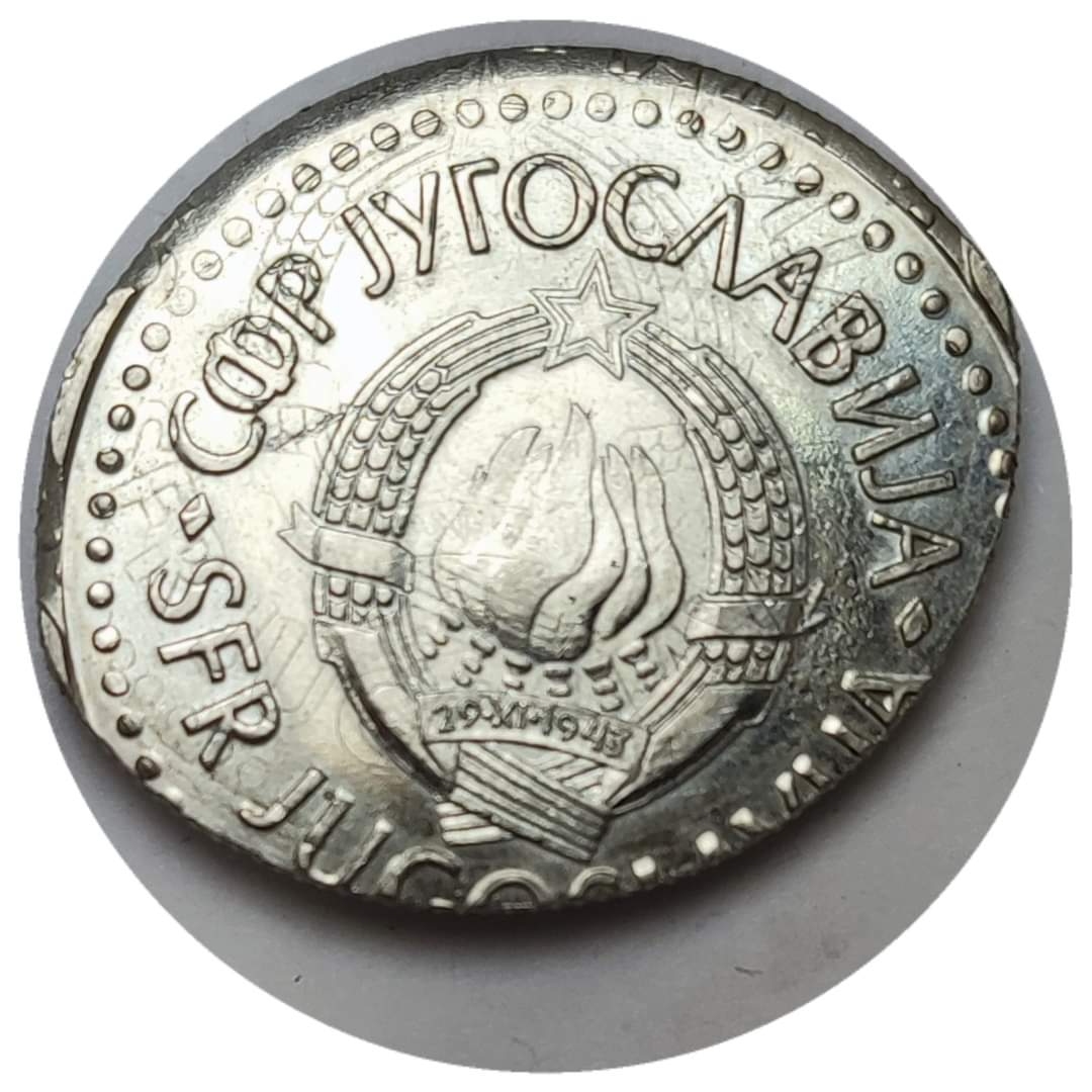 100-Dinara-1985-SFr-Yugoslavia----Elliptical-Clip---Multiple-Strike